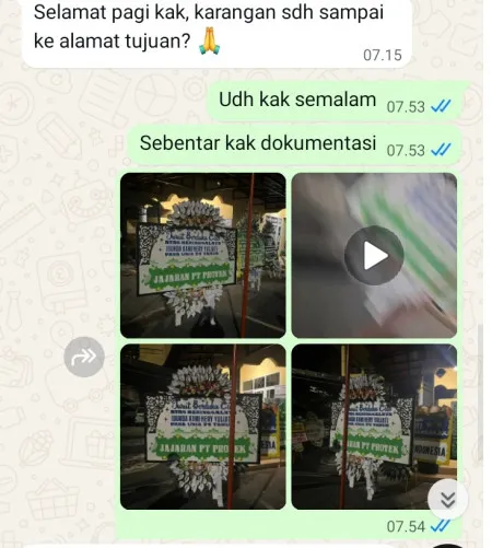 Pengiriman Papan Bunga Selamat Tambun